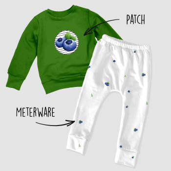 Patch / Aufnäher  - Heidelbeeren